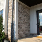 porch with stone
