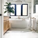 bathroom remodel with marble look